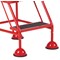 5 Star UK Domed Feet Anti-Slip 2 Tread Steps Red FS687659