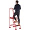 5 Star UK Domed Feet Anti-Slip 3 Tread Steps Red FS687661