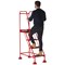 5 Star UK Domed Feet Anti-Slip 4 Tread Steps Red FS687662