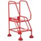 5 Star UK Domed Feet Punched 2 Tread Steps Red FS687670