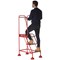 5 Star UK Domed Feet Punched 3 Tread Steps Red FS687671