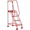 5 Star UK Domed Feet Punched 4 Tread Steps Red FS687686