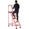 5 Star UK Domed Feet Punched 5 Tread Steps Red FS687688