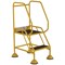 5 Star UK Domed Feet Anti-Slip 2 Tread Steps Yellow FS687696