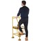 5 Star UK Domed Feet Anti-Slip 2 Tread Steps Yellow FS687696
