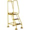 5 Star UK Domed Feet Anti-Slip 3 Tread Steps Yellow FS687699
