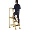 5 Star UK Domed Feet Anti-Slip 3 Tread Steps Yellow FS687699