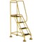 5 Star UK Domed Feet Anti-Slip 4 Tread Steps Yellow FS687703