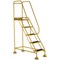 5 Star UK Domed Feet Anti-Slip 5 Tread Steps Yellow FS687717
