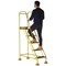 5 Star UK Domed Feet Anti-Slip 5 Tread Steps Yellow FS687717