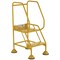 5 Star UK Domed Feet Punched 2 Tread Steps Yellow FS687733