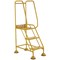 5 Star UK Domed Feet Punched 3 Tread Steps Yellow FS687737