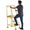 5 Star UK Domed Feet Punched 3 Tread Steps Yellow FS687737