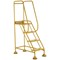 5 Star UK Domed Feet Punched 4 Tread Steps Yellow FS687739