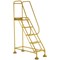 5 Star UK Domed Feet Punched 5 Tread Steps Yellow FS687743