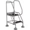 5 Star UK Domed Feet Anti-Slip 2 Tread Steps Grey FS687747