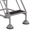 5 Star UK Domed Feet Anti-Slip 2 Tread Steps Grey FS687747