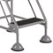 5 Star UK Domed Feet Anti-Slip 4 Tread Steps Grey FS687753