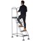 5 Star UK Domed Feet Anti-Slip 5 Tread Steps Grey FS687754