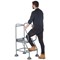 5 Star UK Domed Feet Punched 2 Tread Steps Grey FS687880
