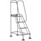 5 Star UK Domed Feet Punched 4 Tread Steps Grey FS687884