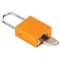 5 Star Aluminium Safety Lockout Padlock Orange FS712562