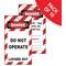 5 Star Double Sided Do Not Operate Tags Red/White Pack of 10 FS712582