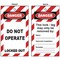 5 Star Double Sided Do Not Operate Tags Red/White Pack of 10 FS712582