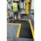 5 Star Anti-Fatigue Safety Deckplate Mat, 900x1000mm, Black/Yellow