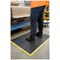 5 Star Anti-Fatigue Bubble Mat, 600x900mm, Black/Yellow Nitrile