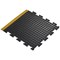 5 Star Anti-Fatigue Bubble Connect End Mat, 500x500mm, Black/Yellow Nitrile