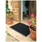 5 Star Fingertip Rubber Outdoor Door Mat, 600 x 800mm, Black
