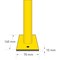 Traffic-Line Steel Hoop Guard for Outdoor 1000x1500 Ylw/Blk
