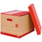 5 Star Storage Boxes, Red & Brown, Pack of 10 5 Star Storage Boxes, Red & Brown, Pack of 10