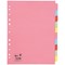 5 Star Subject Dividers, Extra Wide, 10-Part, A4, Assorted, Pack of 10