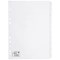 5 Star Subject Dividers, 10-Part, A4, White, Pack of 10 5 Star Subject Dividers, 10-Part, A4, White, Pack of 10