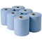 5 Star Centrefeed Tissue Refill, 1-Ply, Blue, 6 Rolls
