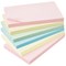 5 Star Extra Sticky Notes, 76x127mm, Assorted Pastel, Pack of 6 x 90 Notes