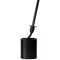 Sana Silicone Toilet Brush and Holder Black 10766