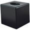 Devon Cube Tissue Box Holder, Black, Pack of 6