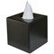 Devon Cube Tissue Box Holder, Black, Pack of 6