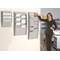 Fast Paper Wall-Mounted Document Panel, 2 x 10 A4 Pockets, Grey