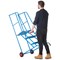 Climb-It Open Back Loading Step, 3 Tread, Powder Coated Blue