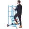 Climb-It Open Back Loading Step, 3 Tread, Powder Coated Blue