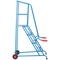 Climb-It Open Back Loading Step, 4 Tread, Powder Coated Blue