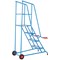 Climb-It Open Back Loading Step, 4 Tread, Powder Coated Blue