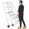 Climb-It Open Back Loading Step, 4 Tread, Galvanised Silver