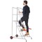 Climb-It Open Back Loading Step, 4 Tread, Galvanised Silver