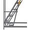 Climb-It Warehouse Safety Steps, 6 Tread, Grey