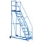 Climb-It Warehouse Safety Steps, 10 Tread, Blue